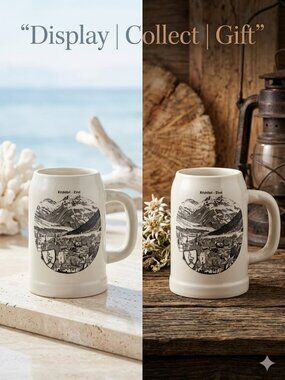 RZ Porzellan Kitzbühel Tirol Austria Beer Stein | NWOT Alpine Decor